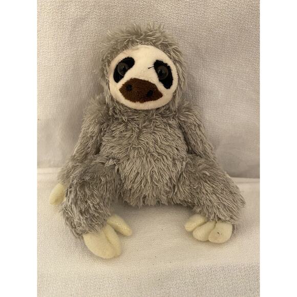 Sloth Plush 5 Inch Peter Pauper Press Stuffed Animal Toy Gray - Picture 2 of 8